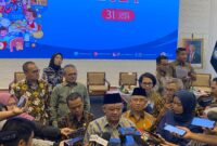 Menteri Pendidikan Dasar dan Menengah (Mendikdasmen), Abdul Mu’ti, dalam Taklimat Media Akhir Tahun 2024 sebagai bagian dari pelaporan capaian kinerja Kementerian Pendidikan Dasar dan Menengah (Kemendikdasmen) selama tahun 2024 dan paparan arah kebijakan pendidikan pada tahun 2025. Foto: Pasha Yudha Ernowo Infopublik.id