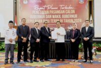 Rapat Pleno penetapan pasangan calon Ansar Ahmad dan Nyanyang Haris Pratamura sebagai Gubernur dan Wakil Gubernur Kepri terpilih pada Pilkada 2024. Foto: Diskominfo Kepri 