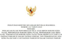 Menteri Keuangan (Menkeu) Sri Mulyani Indrawati telah menerbitkan Peraturan Menteri Keuangan (PMK) Nomor 131 Tahun 2024 yang mengatur perlakuan terkait dengan penerapan Pajak Pertambahan Nilai (PPN) sekaligus sebagai dasar penerapan PPN 12 persen. Foto: Tangkapan Layar SK Menkeu