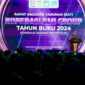 Menteri Koperasi Budi Arie Setiadi saat memberikan sambutannya pada kegiatan Rapat Anggota Tahunan (RAT) Koperasi Syariah Benteng Mikro Indonesia (BMI), Koperasi Konsumen BMI, dan Koperasi Jasa BMI Tahun Buku 2024 di Tangerang. Foto: Kementerian Koperasi