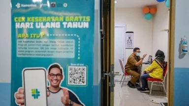 Pemeriksaan Kesehatan Gratis. Foto: BISNIS.COM