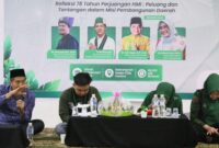Kepala Kantor Kementerian Agama Kota Tanjungpinang, Erizal, menghadiri kegiatan yang diselenggarakan oleh Himpunan Mahasiswa Islam (HMI) Cabang Tanjungpinang-Bintan. Foto: INIKEPRI.COM