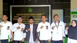 Kantor Kementerian Agama (Kemenag) Kabupaten Kepulauan Anambas menerima 6 mahasiswa Sekolah Tinggi Agama Islam (STAI) Paduka Anambas yang melaksanakan Kegiatan Praktek Pengalaman Lapangan (PPL). Foto: INIKEPRI.COM