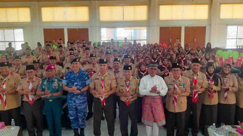 Pemerintah Kota Tanjungpinang mendukung penuh pelaksanaan Musyawarah Cabang (Muscab) V Gerakan Pramuka Kota Tanjungpinang Tahun 2025, yang secara resmi dibuka oleh Asisten Pemerintahan dan Kesejahteraan Rakyat Kota Tanjungpinang, Tamrin Dahlan, mewakili Pj. Wali Kota Tanjungpinang, Andri Rizal. Foto: INIKEPRI.COM/Diskominfo Tanjungpinang 