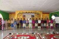 AKP Mayson Safri, Kapolsek Daik Lingga Hadiri pembukaan Seleksi Musabaqah Tilawatil Quran (MTQ) ke XI tingkat Kecamatan Lingga Utara tahun 2025, bersama Muspika kecamatan Lingga Utara yang diselenggarakan di Aula Mesjid Al-Falah Pancur, Kec. Lingga Utara, Kabupaten Lingga, Selasa (11/2/2025). Foto: Humas Polres Lingga 