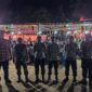 Pengamanan dilakukan oleh personel Polsek Senayang pada ibadah Sembahyang keselamatan Suak Buaya di Klenteng Cetiya Hian Tian Sian Ti di Kecamatan Senayang, Minggu (16/2/2025). Foto; INIKEPRI.COM