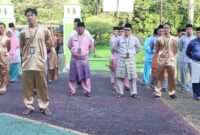 Suasana apel pagi di kanwil Kemenag Kepri. Foto: Istimewa 