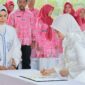 Ketua Dewan Kerajinan Nasional Daerah (Dekranasda) Provinsi Kepri Hj. Dewi Kumalasari secara resmi melantik Hafizha Rahmadhani Putri sebagai Ketua Dekranasda Kabupaten Bintan masa bakti 2025-2030. Foto: INIKEPRI.COM/Kabupaten Bintan