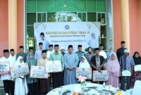 Bupati Bintan Roby Kurniawan saat Safari Ramadhan 1446 H di Masjid Baitul Makmur Tanjung Uban. Foto: INIKEPRI.COM