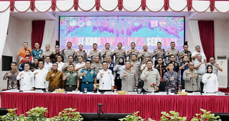 Rapat Koordinasi Lintas Sektoral di Mapolda Kepulauan Riau, Rabu (19/3). Foto: INIKEPRI.COM/Kepriprov.gov