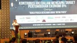 Wali Kota Batam sekaligus Ex Officio Kepala BP Batam Amsakar Achmad dalam Talk Show HKI Kepri yang digelar di Aston Batam Hotel, Rabu (12/3/2025). Foto: INIKEPRI.COM