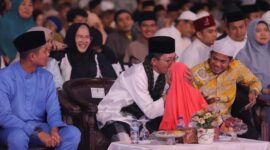 di Masjid Sultan Mahmud Riayat Syah, Batuaji, Senin (17/3/2025). Foto: INIKEPRI.COM