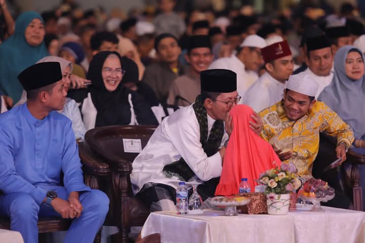 di Masjid Sultan Mahmud Riayat Syah, Batuaji, Senin (17/3/2025). Foto: INIKEPRI.COM