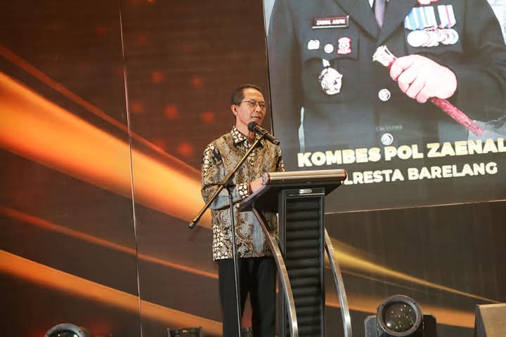Wali Kota Batam Amsakar Achmad menghadiri pisah sambut Kapolresta Barelang di Grand Ballroom Radison Hotel Batam, Rabu (26/3/2025). Foto: INIKEPRI.COM/Media Center Batam 