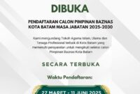 BAZNAS Kota Batam membuka Seleksi Pimpinan. Foto: INIKEPRI/Media Center Batam