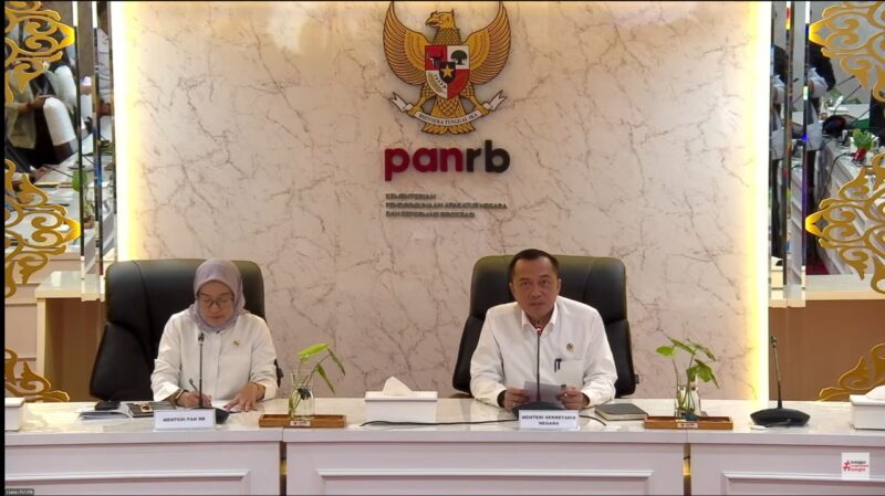 Konprensi pers pengangkatan CASN 2025
Foto: SC Video Menpan RB