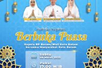 Flyer undangan buka bersama Wali Kota Batam sekaligus Ex Officio Kepala BP Batam Amsakar Achmad. Foto: BP Batam