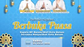 Flyer undangan buka bersama Wali Kota Batam sekaligus Ex Officio Kepala BP Batam Amsakar Achmad. Foto: BP Batam