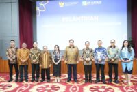 Menteri Koordinator Bidang Perekonomian Republik Indonesia selaku Ketua Dewan Kawasan Perdagangan Bebas dan Pelabuhan Bebas Batam, Airlangga Hartarto melantik tujuh Anggota/Deputi di lingkungan BP Batam pada Kamis (13/3/2025). Foto; INIKEPRI.COM/BP Batam 