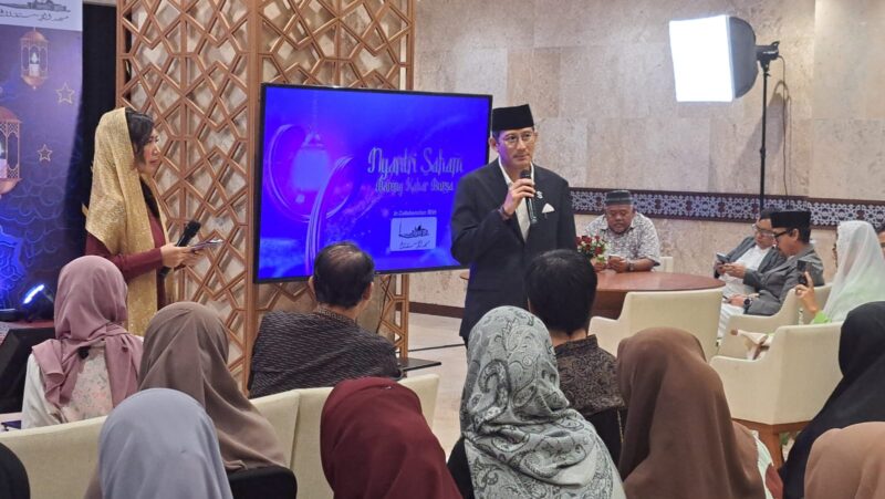 Sandiaga Uno dalam Expert Class Nyantri Saham Bareng Kabar Bursa. Foto: INIKEPRI.COM