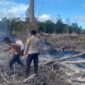 Personel Polsek Dabo Singkep datangi Tkp Kebakaran dan berhasil memadamkan api yang membakar lahan perkebunan kelapa seluas sekitar 9 Hektar di Kampung Sungai Langkap, Desa Marok Kecil, Kecamatan Singkep Selatan, sekitar pukul 16.30 WIB. Api yang membakar lahan perkebunan kelapa dengan cepat menyebabkan kepulan asap tebal yang menjulang tinggi, Kamis (27/2/2025) sore. Foto: INIKEPRI.COM