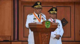 Dewan Perwakilan Rakyat Daerah (DPRD) Kota Tanjungpinang menggelar Rapat Paripurna dengan agenda Penyampaian Pidato Sambutan Wali Kota Tanjungpinang terkait Visi dan Misi Wali Kota dan Wakil Wali Kota Tanjungpinang masa jabatan 2025-2030. Foto: INIKEPRI.COM/Diskominfo Tanjungpinang 
