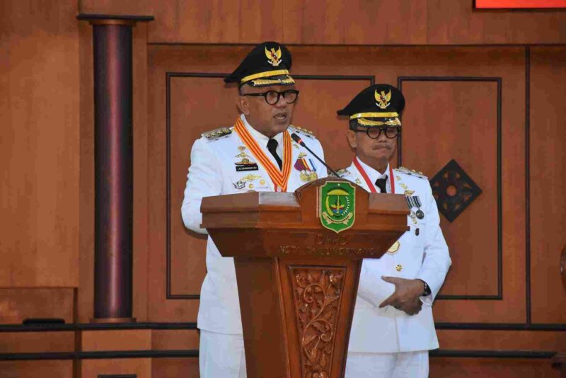 Dewan Perwakilan Rakyat Daerah (DPRD) Kota Tanjungpinang menggelar Rapat Paripurna dengan agenda Penyampaian Pidato Sambutan Wali Kota Tanjungpinang terkait Visi dan Misi Wali Kota dan Wakil Wali Kota Tanjungpinang masa jabatan 2025-2030. Foto: INIKEPRI.COM/Diskominfo Tanjungpinang
