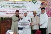 Wali Kota Tanjungpinang Lis Darmansyah bersama Wakil Wali Kota Raja Ariza melaksanakan agenda Safari Ramadan 1446H di Masjid Al Amin, Jalan Ganet, Perumahan Hangtuah Permai, Kelurahan Pinang Kencana, Kecamatan Tanjungpinang Timur, Sabtu (8/3/2025). Foto: INIKEPRI.COM/Diskominfo Tanjungpinang 