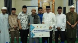 Pemda Natuna bersafari Ramadan di Masjid Raudhatul Falah Desa Kelanga, Kecamatan Bunguran Timur Laut, Jum’at (21/3/2025). Foto: INIKEPRI.COM