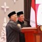 Gubernur Kepulauan Riau (Kepri), H. Ansar Ahmad, didampingi Wakil Gubernur Kepri, Nyanyang Haris Pratamura, menyampaikan pidato perdana Gubernur dan Wakil Gubernur Kepri masa jabatan 2025-2030 pada Rapat Paripurna DPRD Kepri, Rabu (5/3/2025). Foto: INIKEPRI.COM/Diskominfo Kepri 