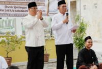 Safari Ramadan dan berbuka puasa bersama jamaah Masjid Al Amin, Perum Telaga Surya Regency, Tanjung Uban, Kabupaten Bintan. Foto: INIKEPRI.COM/Diskominfo Kepri 