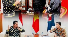 Gubernur Kepulauan Riau H. Ansar Ahmad melakukan audiensi dengan Duta Besar Republik Rakyat Tiongkok (RRT) untuk Indonesia, Wang Lutong, serta Duta Besar Vietnam untuk Indonesia, Ta Van Thong, dalam dua pertemuan terpisah di Kedutaan Besar masing-masing negara di Jakarta, Rabu (26/3/2025). Dalam kesempatan ini, Gubernur Ansar didampingi oleh Bupati Natuna, Cen Sui Lan. Foto: INIKEPRI.COM/Diskominfo Kepri 
