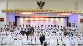 Pemerintah Kota (Pemko) Tanjungpinang menggelar acara pelepasan Jemaah Calon Haji (JCH) Tahun 1446 H/2025 M, di Gedung Wanita Tun Fatimah, Minggu (27/4). Foto: INIKEPRI.COM/Diskominfo Tanjungpinang 