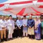 Menteri Pendidikan Tinggi, Sains dan Teknologi (Mendiktisaintek) Republik Indonesia, Prof. Brian Yuliarto didampingi Gubernur Kepulauan Riau H. Ansar Ahmad, meninjau lokasi perencanaan pembangunan Sekolah Garuda di Pulau Dompak, Tanjungpinang. Foto: INIKEPRI.COM/Diskominfo Kepri 