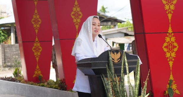 Bupati Natuna Cen Sui Lan hadir dalam Acara Peresmian Gedung Perpustakaan Idrus M. Thahar Kabupaten Natuna, bertempat di Gedung Perpustakaan Daerah, Rabu (16/4/2025). Foto: INIKEPRI.COM/NatunaKab
