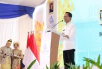 Wali Kota Batam sekaligus Ex Officio Kepala Badan Pengusahaan (BP) Batam, Amsakar Achmad, hadir peresmian Gold Coast International Ferry Terminal yang terletak di Bengkong Laut, Kota Batam, pada Senin (14/4). Foto: INIKEPRI.COM