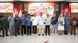 Wali Kota Batam Amsakar Achmad dalam agenda Bulan Panutan PBB-P2 Tingkat Kota Batam Tahun 2025, di Kantor Wali Kota Batam, Kamis (17/4/2025). Foto: INIKEPRI.COM/Media Center Batam 