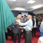 Wali Kota Batam, Amsakar Achmad, melantik Dewan Pengurus Gerakan Masyarakat Madani (GMM) dan Pengawas Nazhir Wakaf Mitra Umat Batam  di Wisma Pusat Informasi Haji, Minggu (20/4/2025). Foto: INIKEPRI.COM