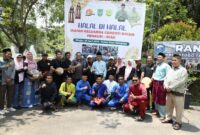 Amsakar saat menghadiri halal bihalal Ikatan Keluarga Cerenti Batam yang digelar di Taman Rusa, Sekupang, Minggu (20/4/2025). Foto: INIKEPRI.COM/Media Center Batam 