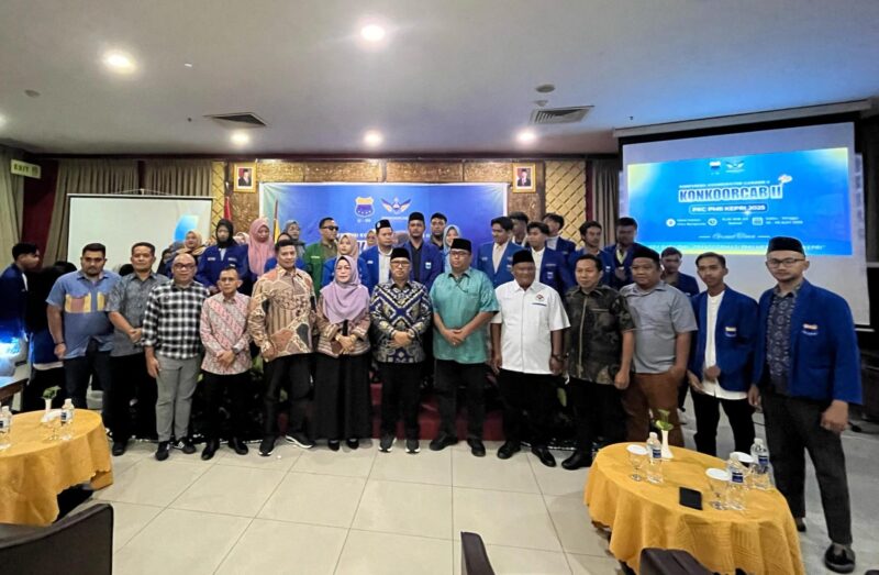 Pengurus Koordinator Cabang (PKC) Pergerakan Mahasiswa Islam Indonesia (PMII) Kepulauan Riau (Kepri) menggelar Konferensi Koordinator Cabang ke-II yang berlangsung di Hotel Golden View Bengkong, Batam pada Malam Sabtu (5/4/2025). Foto: INIKEPRI.COM