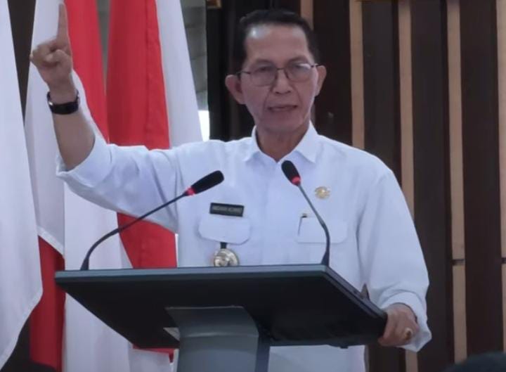 Wali Kota Batam Amsakar Achmad dalam Pekan Panutan PBB-P2 Kota Batam di Aula Engku Hamidah Kantor Walikota Batam, Batam Center, beberapa hari yang lalu. Foto: Tangkapan Layar 