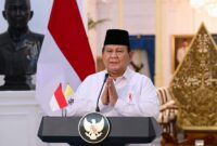 Presiden Prabowo menyampaikan belasungkawa di Istana Merdeka atas wafatnya Paus Fransiskus pada Senin, 21 April 2025 Foto: BPMI Setpres/Muchlis Jr