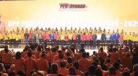 Partai Hati Nurani Rakyat atau Hanura menggelar pengukuhan Pengurus Dewan Pimpinan Pusat (DPP) periode 2024-2029. Kegiatan yang berlangsung di Jakarta Convention Center, Jakarta pada Sabtu malam, (26 April 2025). Foto: Istimewa 