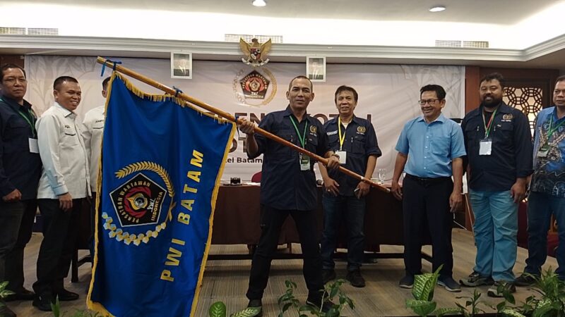 Agus Bagjana resmi terpilih sebagai Ketua Persatuan Wartawan Indonesia (PWI) Kota Batam periode 2025–2028. Foto: INIKEPRI.COM