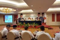 Dalam rangka mempercepat pembentukan Koperasi Merah Putih di seluruh Indonesia, Kementerian Koperasi RI melalui Staf Khusus Menteri, David Bastian, menggelar sosialisasi Koperasi Desa/Kelurahan Merah Putih di Hotel Harmoni One, Batam Center, Sabtu (26/4/2025). Foto: INIKEPRI.COM