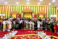 Gubernur Kepulauan Riau H. Ansar Ahmad menghadiri acara Halalbihalal Idulfitri 1446 Hijriah yang diselenggarakan oleh Lembaga Adat Melayu (LAM) Provinsi Kepulauan Riau di Gedung LAM Kepri, Tanjungpinang, Sabtu (19/4/2025). Foto: INIKEPRI.COM/Diskominfo Kepri 