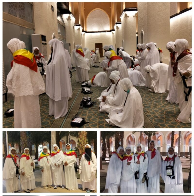 Jemaah haji Kabupaten Karimun yang tergabung dalam Kloter 1 Embarkasi Batam (BTH 01) telah tiba di Bir Ali. Foto; INIKEPRI.COM