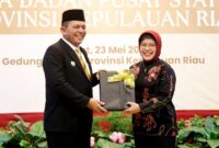 Kepala Badan Pusat Statistik (BPS) Republik Indonesia, Amalia Adininggar Widyasanti Bersama Gubernur Kepulauan Riau, Ansar Ahmad. Foto: INIKEPRI.COM/KepriProv 