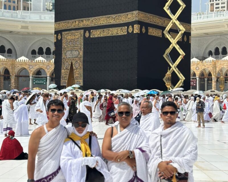 Jemaah haji asal Kabupaten Lingga telah menyelesaikan ibadah umrah wajib dengan lancar pada Senin, 13 Mei 2025. Foto: INIKEPRI.COM