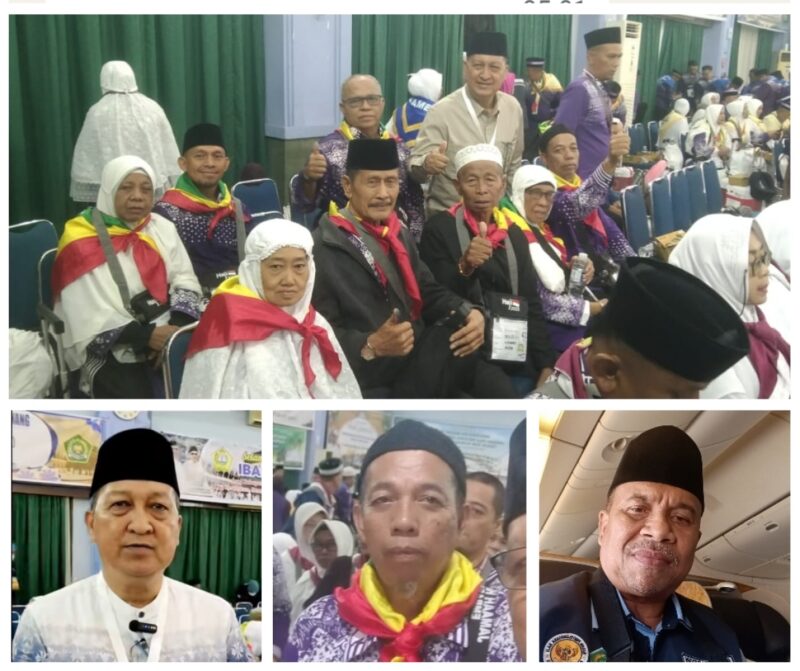 Delapan jemaah haji asal Kabupaten Karimun yang tergabung dalam Kloter 2 Embarkasi Batam (BTH 02) telah tiba dengan selamat di Bandara Internasional Pangeran Mohammad bin Abdul Aziz, Madinah, Arab Saudi, pada Sabtu, 3 Mei 2025 pukul 01.00 WAS. Foto: INIKEPRI.COM